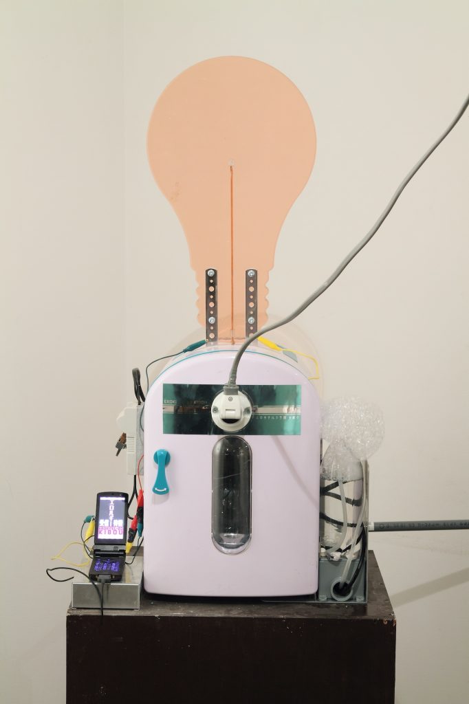 Libido-Electricity Conversion Machine “EROKITEL” third and practical model ‘KIBOU’, 2011