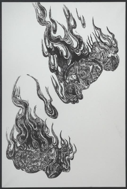 Day when they become fire, 91 x 60.6 cm
